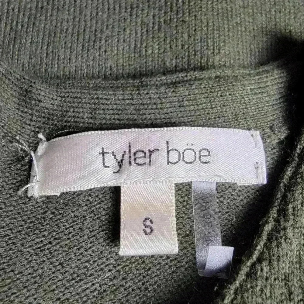 Tyler Boe Cashmere Olive Green Sweater Dress - S - Picture 4 of 7